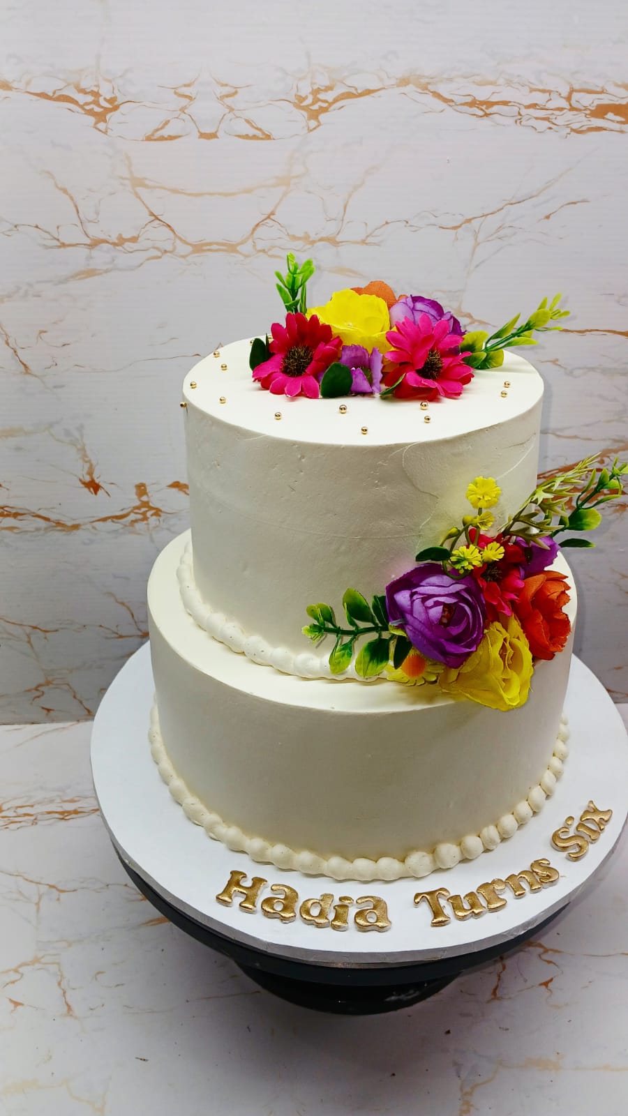Floral Fondant Cake