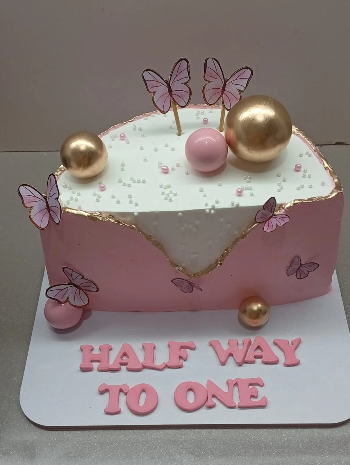 Half Birthday Cake