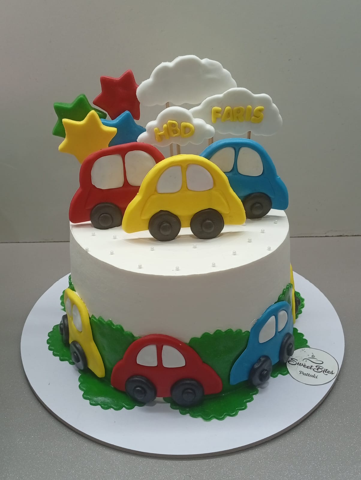 Kids Car Theme Cake